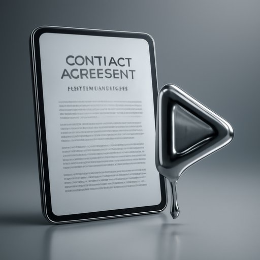 11x contract language on tablet